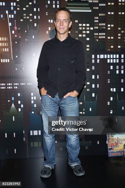 Stuntman Jeremy Fry attends the "Baby Driver" Mexico City premier at Cinemex Antara Polanco on July 26, 2017 in Mexico City, Mexico.