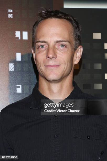 Stuntman Jeremy Fry attends the "Baby Driver" Mexico City premier at Cinemex Antara Polanco on July 26, 2017 in Mexico City, Mexico.