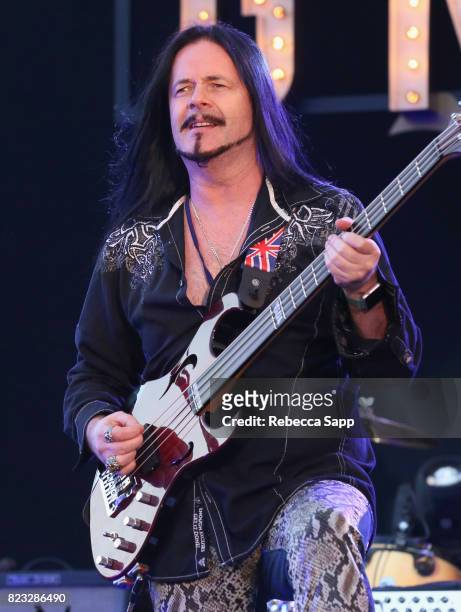 Singer/ bassist John Payne of the band ASIA featuring John Payne performs onstage at Citi Presents Journey former lead vocalist Steve Augeri & Asia...