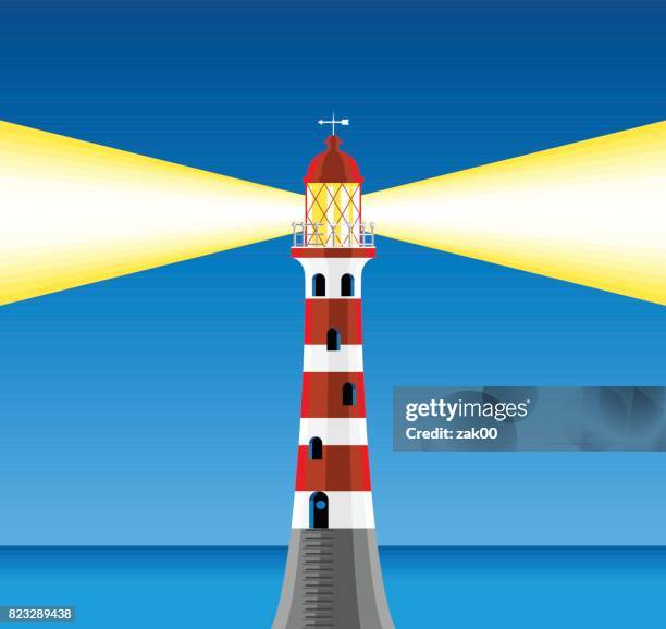 lighthouse - observation deck stock illustrations