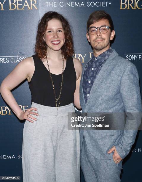 Actors Vanessa Bayer and Jorma Taccone attend the screening of "Brigsby Bear" hosted by Sony Pictures Classics and The Cinema Society at Landmark...