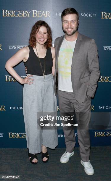 Actors Vanessa Bayer and Taran Killam attend the screening of "Brigsby Bear" hosted by Sony Pictures Classics and The Cinema Society at Landmark...