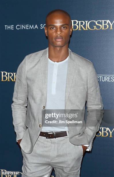 Model Isaiah Hamilton attends the screening of "Brigsby Bear" hosted by Sony Pictures Classics and The Cinema Society at Landmark Sunshine Cinema on...