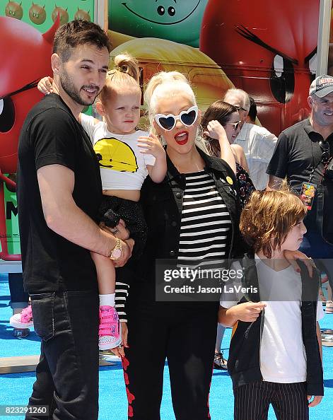 Christina Aguilera, Matthew Rutler, Max Liron Bratman and Summer Rain ...