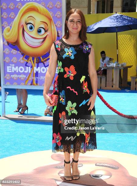 Actress Maya Rudolph attends the premiere of "The Emoji Movie" at Regency Village Theatre on July 23, 2017 in Westwood, California.