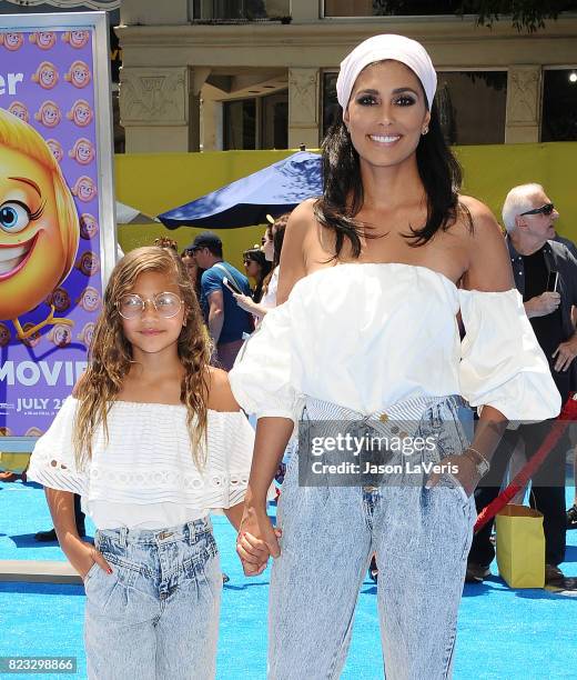 Rachel Roy and daughter Tallulah Ruth Dash attend the premiere of "The Emoji Movie" at Regency Village Theatre on July 23, 2017 in Westwood,...