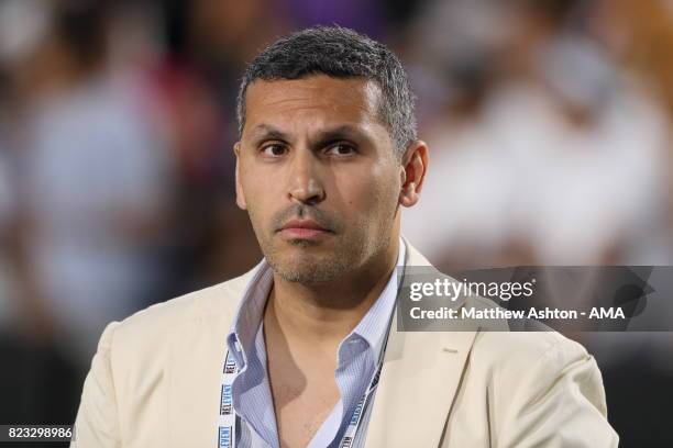 Manchester City Chairman Khaldoon Al Mubarak during the International Champions Cup 2017 match between Manchester City and Real Madrid at Los Angeles...