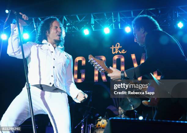 Singer Steve Augeri performs onstage at Citi Presents Journey former lead vocalist Steve Augeri & Asia featuring John Payne at The Grove Summer...