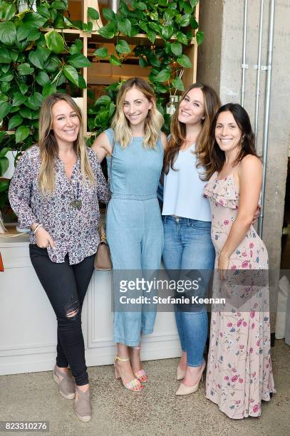 Haylie Duff, Emily Schuman, Hillary Williams and Hannah Skvarla at Cuyana Essential Women Event on July 26, 2017 in West Hollywood, California.