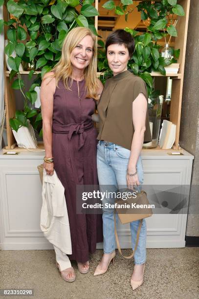 Susan Feldman and Cassandra Grey at Cuyana Essential Women Event on July 26, 2017 in West Hollywood, California.