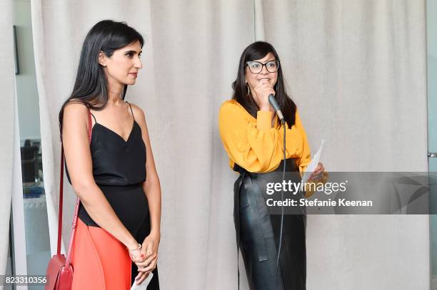 Shilpa Shah and Karla Gallardo at Cuyana Essential Women Event on July 26, 2017 in West Hollywood, California.