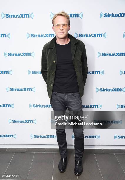 Actor Paul Bettany visits SiriusXM Studios on July 24, 2017 in New York City.