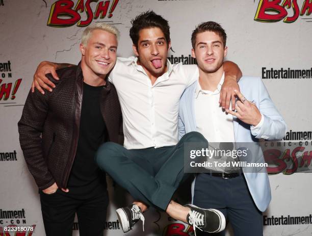 Colton Haynes, Cody Christian and Tyler Posey at Entertainment Weekly's annual Comic-Con party in celebration of Comic-Con 2017 at Float at Hard Rock...