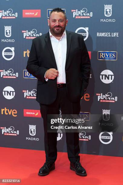 Actor Pepon Nieto attends the Platino Awards 2017 photocall at the La Caja Magica on July 22, 2017 in Madrid, Spain.