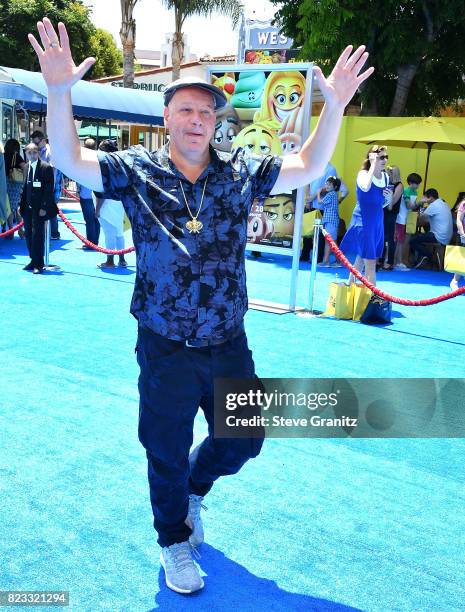 Jeff Ross arrives at the Premiere Of Columbia Pictures And Sony Pictures Animation's "The Emoji Movie" at Regency Village Theatre on July 23, 2017 in...