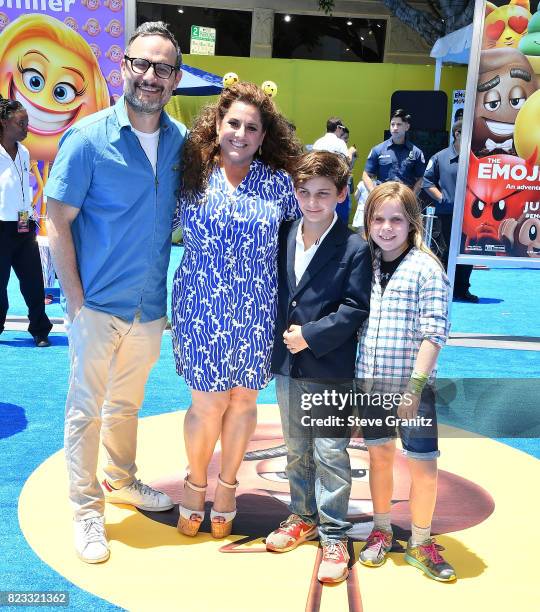 Marissa Jaret Winokur arrives at the Premiere Of Columbia Pictures And Sony Pictures Animation's "The Emoji Movie" at Regency Village Theatre on July...