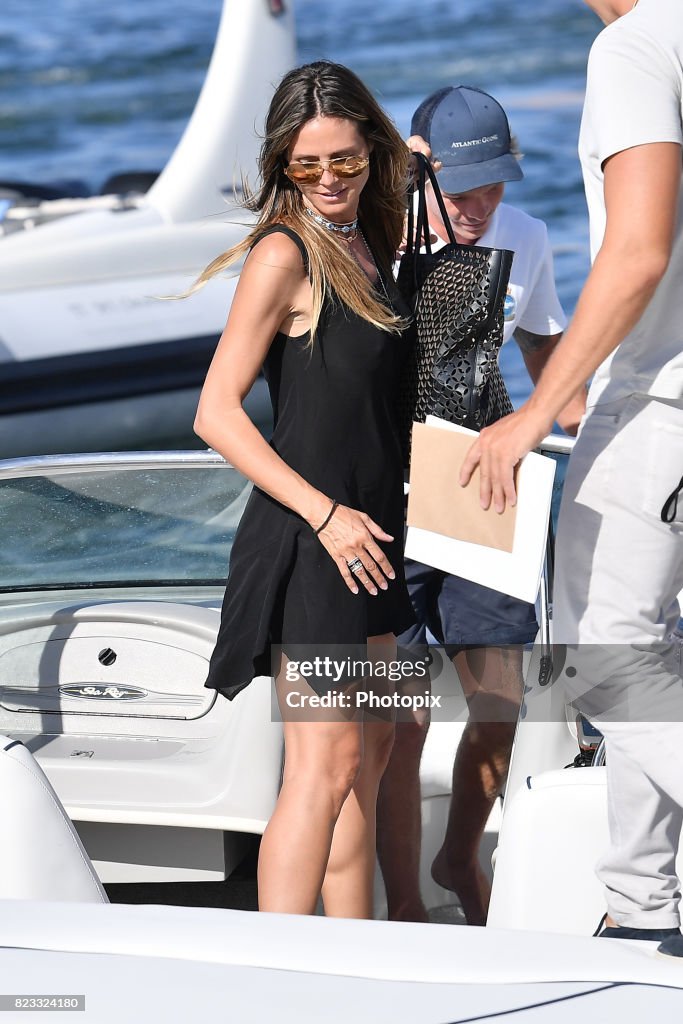 Celebrity Sightings In Saint-Tropez - July 26, 2017