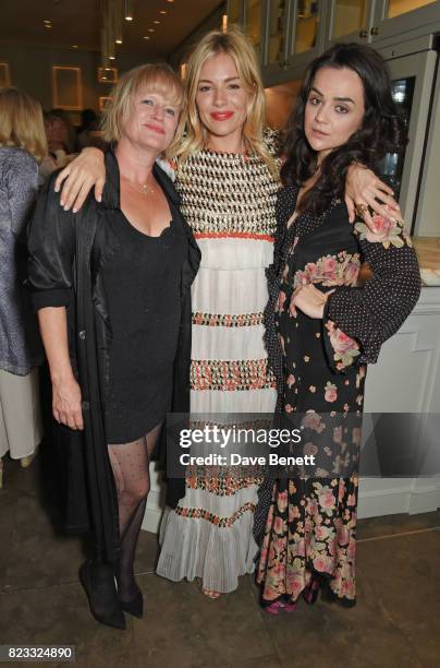 Cast members Lisa Palfrey, Sienna Miller and Hayley Squires attend the press night after party for "Cat On A Hot Tin Roof" at The National Cafe on...