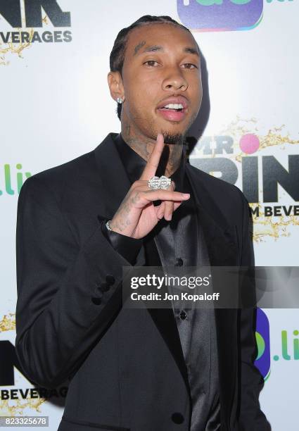 Tyga arrives at iGo.live Launch Event at the Beverly Wilshire Four Seasons Hotel on July 26, 2017 in Beverly Hills, California.