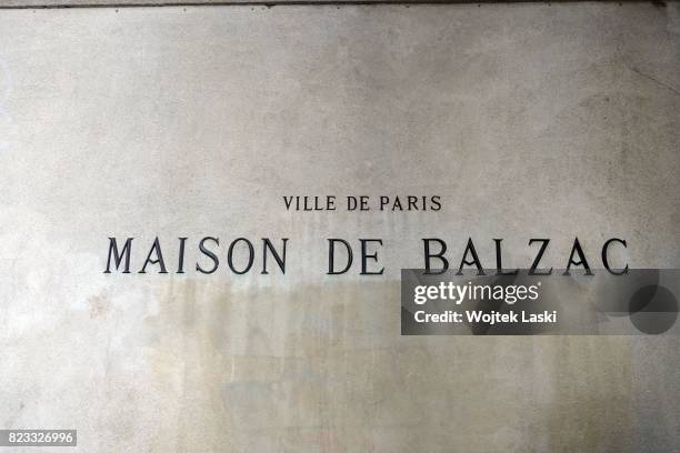Maison de Balzac - a house museum in the former residence of French novelist Honore de Balzac . Paris, France, on 11th February 2016.