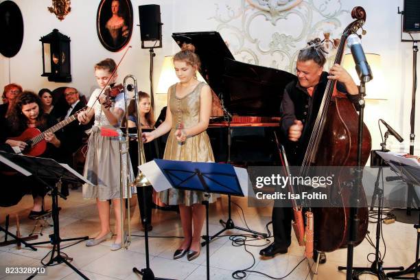 Music family Pillinger perform during the International Salzburg Association Gala on July 26, 2017 in Salzburg, Austria.