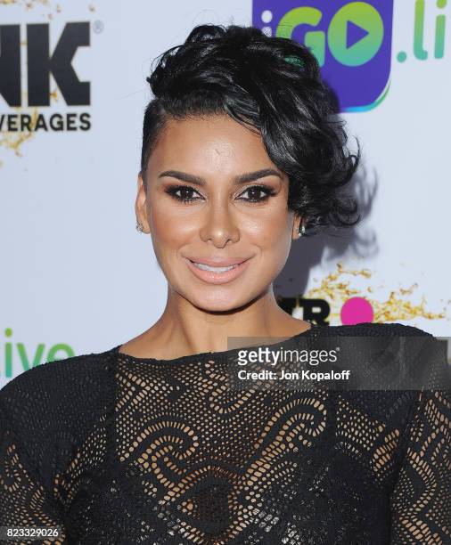 Laura Govan arrives at iGo.live Launch Event at the Beverly Wilshire Four Seasons Hotel on July 26, 2017 in Beverly Hills, California.