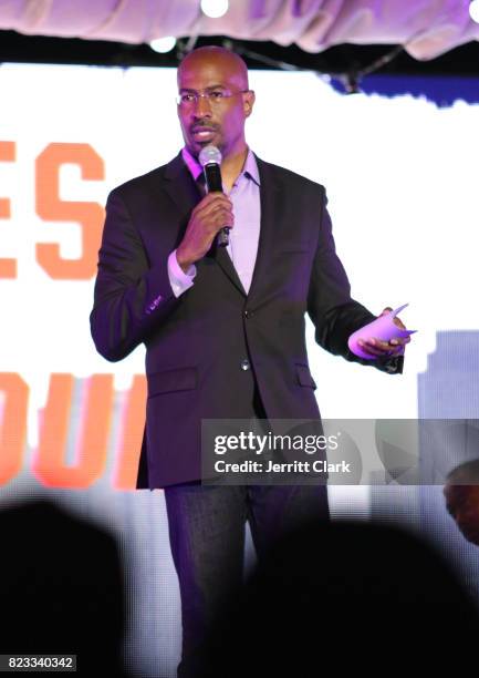 Van Jones speaks during his VAN JONES WE RISE TOUR powered by #LoveArmy at Hollywood Palladium on July 26, 2017 in Los Angeles, California.