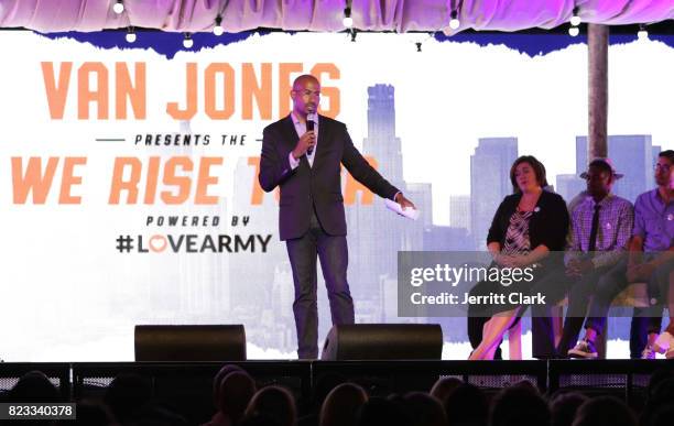 Van Jones speaks during his VAN JONES WE RISE TOUR powered by #LoveArmy at Hollywood Palladium on July 26, 2017 in Los Angeles, California.