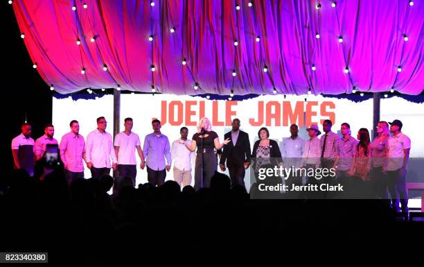 Singer Joelle James performs at VAN JONES WE RISE TOUR powered by #LoveArmy at Hollywood Palladium on July 26, 2017 in Los Angeles, California.