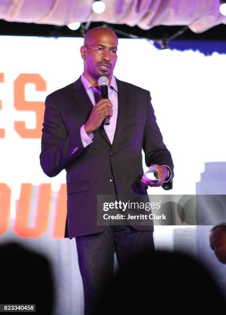 Van Jones speaks during his VAN JONES WE RISE TOUR powered by #LoveArmy at Hollywood Palladium on July 26, 2017 in Los Angeles, California.