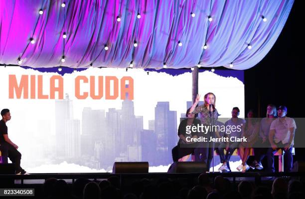 Mila Cuda performs at VAN JONES WE RISE TOUR powered by #LoveArmy at Hollywood Palladium on July 26, 2017 in Los Angeles, California.