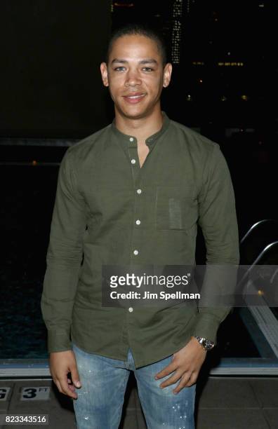 Actor Jeremy Carver attends the screening after party for "Brigsby Bear" hosted by Sony Pictures Classics and The Cinema Society at Jimmy at the...