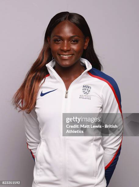 Daryll Nieta of the British Athletics team poses for a portrait during the British Athletics Team World Championships Preparation Camp on July 26,...