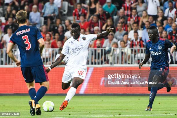 Mario Balotelli of Nice during the UEFA Champions League Qualifying match between Nice and Ajax Amsterdam at Allianz Riviera Stadium on July 26, 2017...