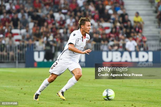 Arnaud Souquet of Nice during the UEFA Champions League Qualifying match between Nice and Ajax Amsterdam at Allianz Riviera Stadium on July 26, 2017...