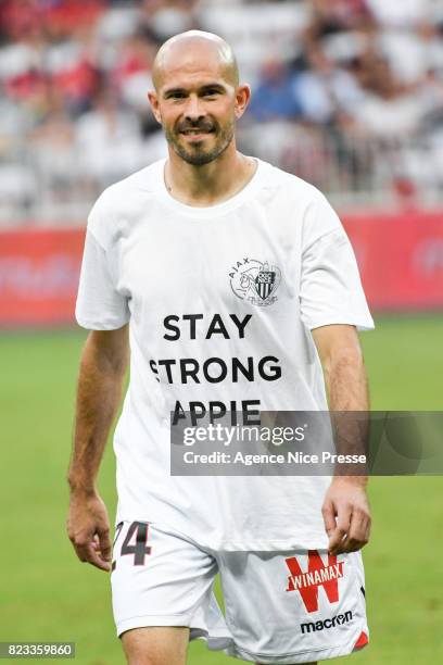 Christophe Jallet of Nice during the UEFA Champions League Qualifying match between Nice and Ajax Amsterdam at Allianz Riviera Stadium on July 26,...