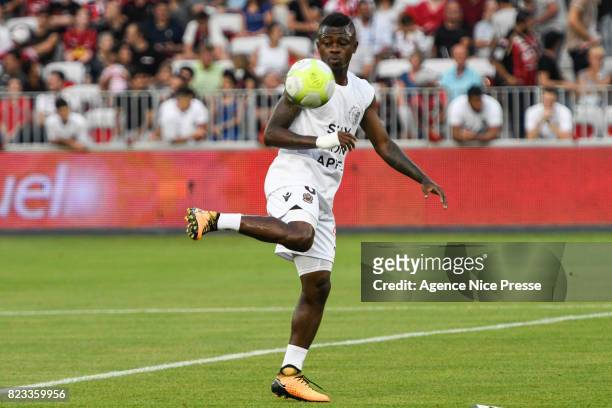 Jean Michael Seri of Nice during the UEFA Champions League Qualifying match between Nice and Ajax Amsterdam at Allianz Riviera Stadium on July 26,...