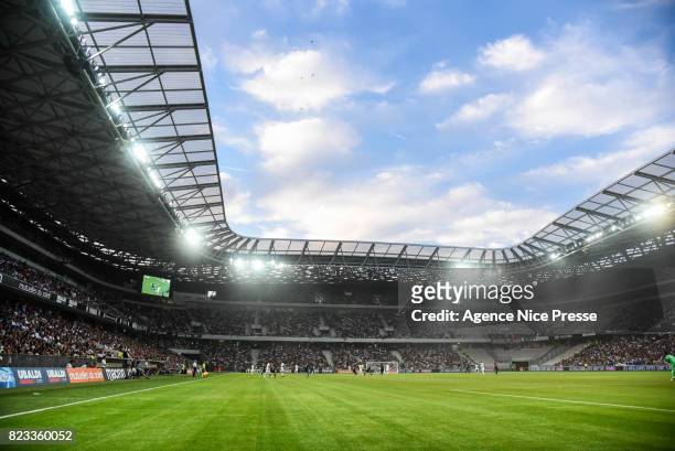 General view of Allianz Riviera of Nice during the UEFA Champions League Qualifying match between Nice and Ajax Amsterdam at Allianz Riviera Stadium...