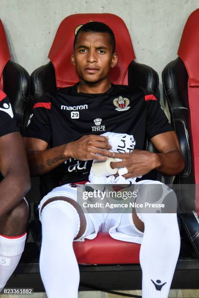 Dalbert Henrique of Nice during the UEFA Champions League Qualifying match between Nice and Ajax Amsterdam at Allianz Riviera Stadium on July 26,...