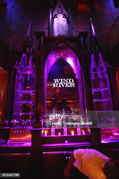 General view of the atmosphere during the after party for "Wind River" Los Angeles Premiere presented in partnership with FIJI Water at Clifton's...