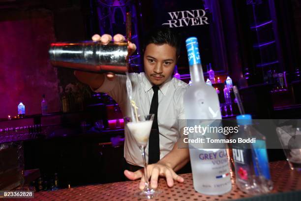 General view of the atmosphere during the after party for "Wind River" Los Angeles Premiere presented in partnership with FIJI Water at Clifton's...