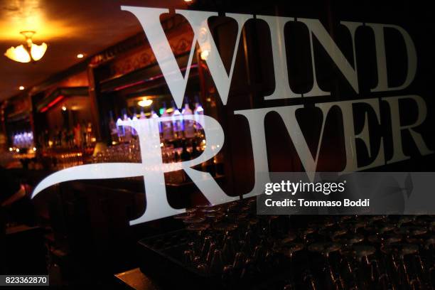 General view of the atmosphere during the after party for "Wind River" Los Angeles Premiere presented in partnership with FIJI Water at Clifton's...