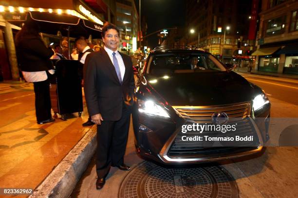 Actor Gil Birmingham attends the after party for "Wind River" Los Angeles Premiere presented in partnership with FIJI Water at Clifton's Cafeteria on...
