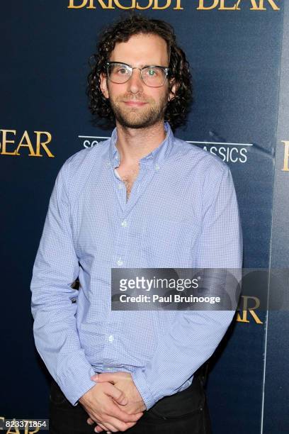 Kyle Mooney attends Sony Pictures Classics & The Cinema Society host a screening of "Brigsby Bear" at Landmark Sunshine Cinema on July 26, 2017 in...