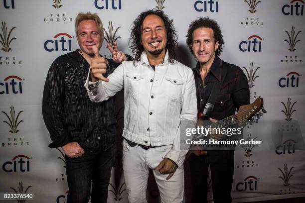 Steve Augeri and band attends Citi Presents Journey Former Lead Vocalist Steve Augeri & Asia featuring John Payne at The Grove Summer Concert Series...