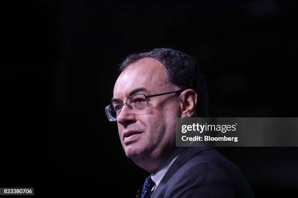 Andrew Bailey, chief executive officer of the Financial Conduct Authority, delivers a speech on the future of libor in London, U.K., on Thursday,...
