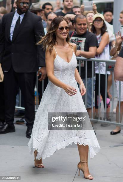 Minka Kelly is seen on July 26, 2017 in New York City.