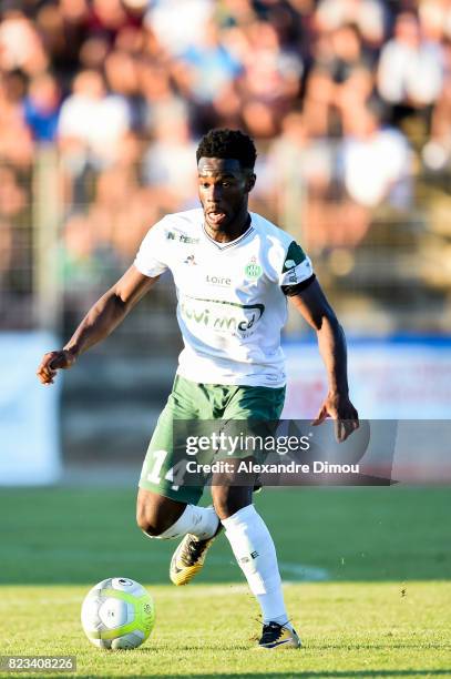 Jonathan Bamba of Saint Etienne during the Friendly match between Montpellier and Saint Etienne on July 26, 2017 in Grau-du-Roi, France.
