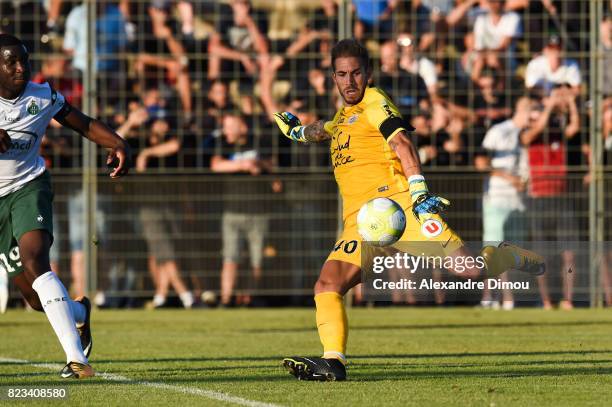 Benjamin Lecomte of Montpellier during the Friendly match between Montpellier and Saint Etienne on July 26, 2017 in Grau-du-Roi, France.