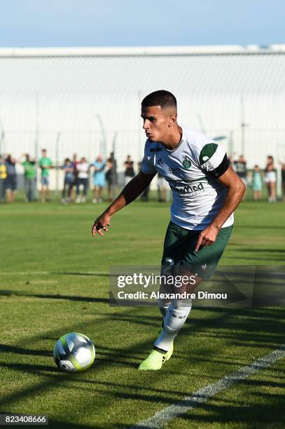 Lamine Ghezali of Saint Etienne during the Friendly match between Montpellier and Saint Etienne on July 26, 2017 in Grau-du-Roi, France.